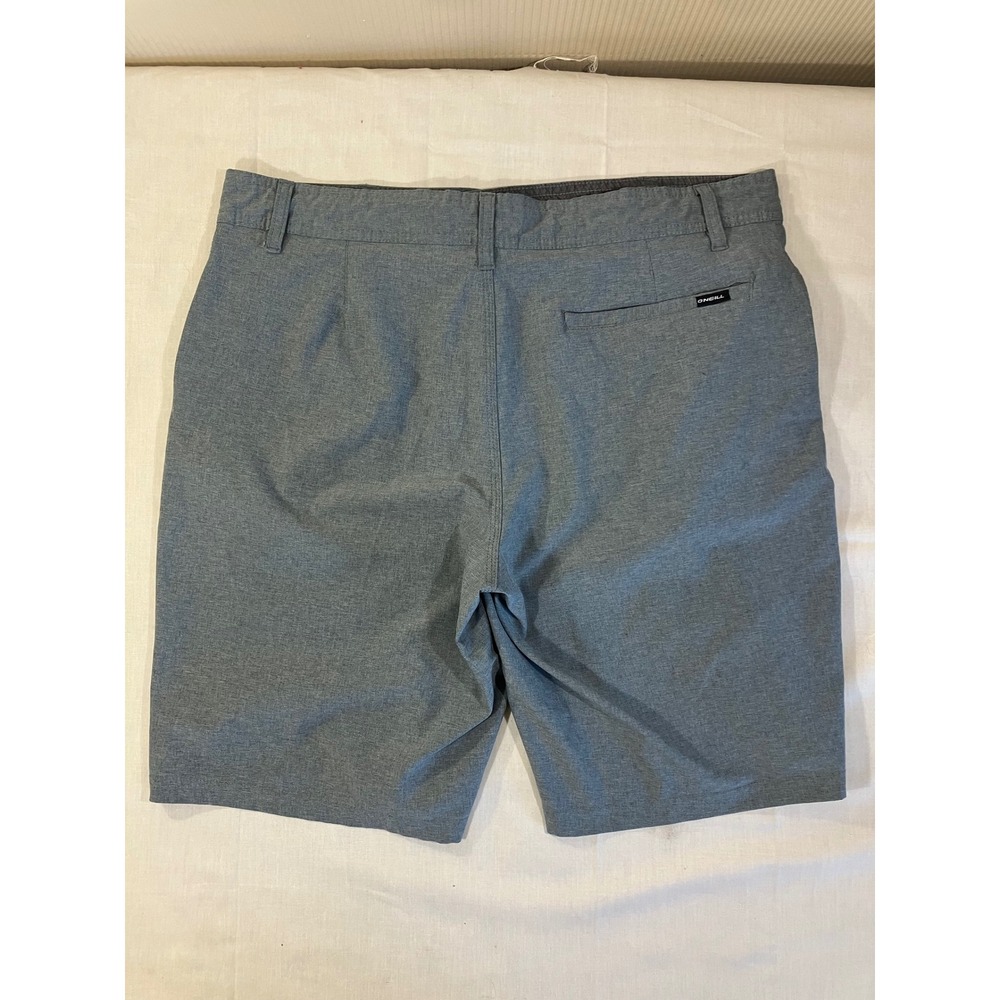 ONeill Hybrid Shorts Mens 34 Heather Gray Stretch Boardshorts Walkshorts 85773 - Picture 8 of 11
